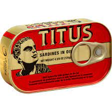 Titus Sardines HOT 125g