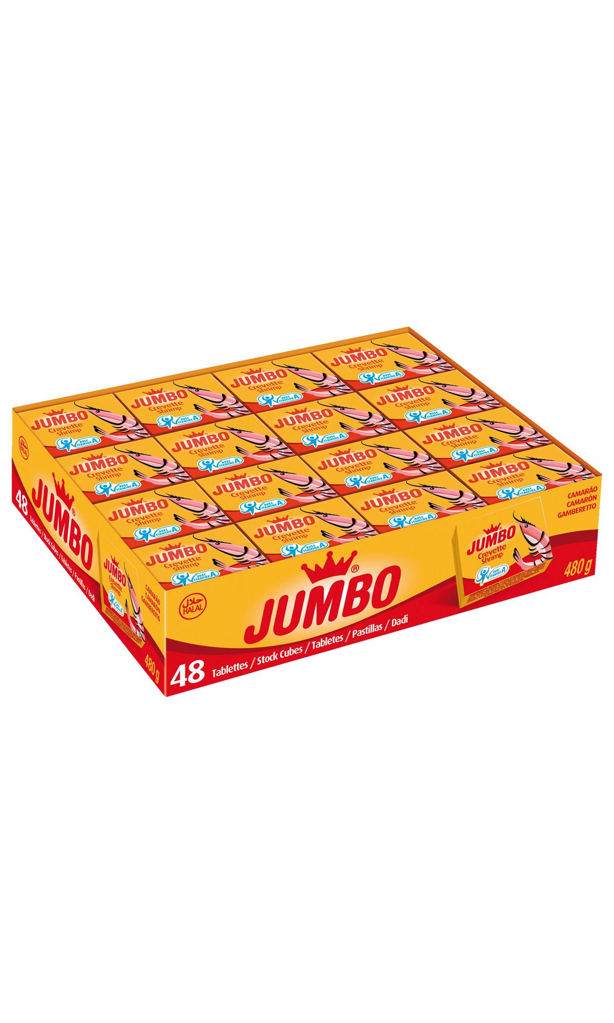 Jumbo Shrimp 48 Stock Cubes 480g