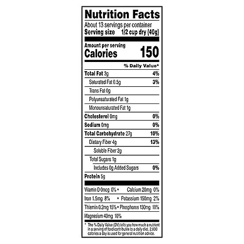 Quaker Oats Old Fashioned 100% Whole Grain Oats 5lbs