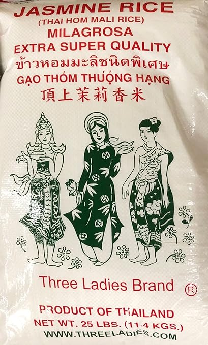 Three Ladies Brands Jasmine Rice (25lbs)