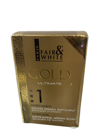 Fair & White GOLD ULTIMATE :1 Exfoliating Argan Soap