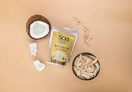SOA Snacks Of Africa Toasted Coconut Chips Sweet & Savory 1.79 Oz, 50g