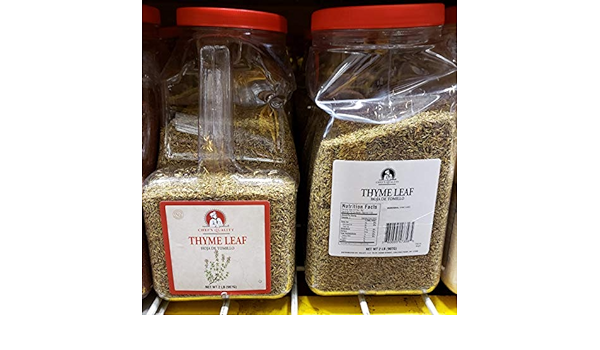 Chef's Quality Thyme Leaf Hoja de Tomillo 2 Lbs, 907g