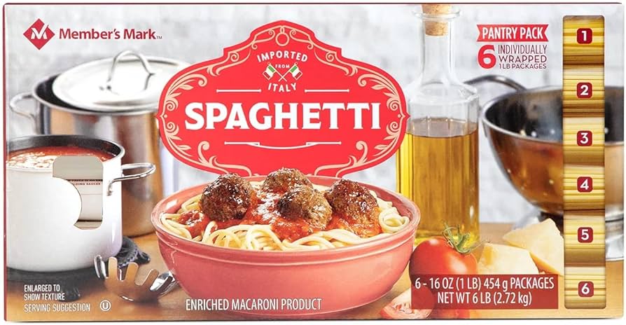 Member's Mark Spaghetti (6 Pack Box)