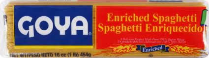 Goya Enriched Spaghetti 16 Oz ( 1Lb), 454g