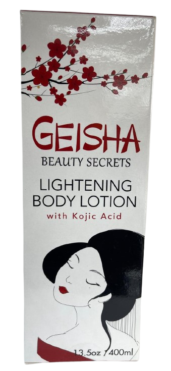 Geisha Beauty Secrets Lightning Body Lotion with Kojic Acid (13.5 oz/400ml )