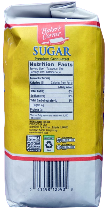 Baker's Corner Sugar (4 Lbs)