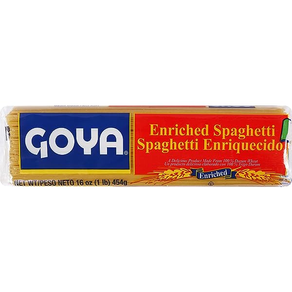 Goya Enriched Spaghetti 16 Oz ( 1Lb), 454g