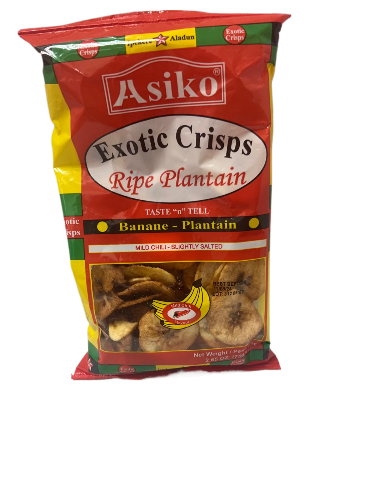 Asiko Exotic Crisps Ripe Plantain (Mild Chili)