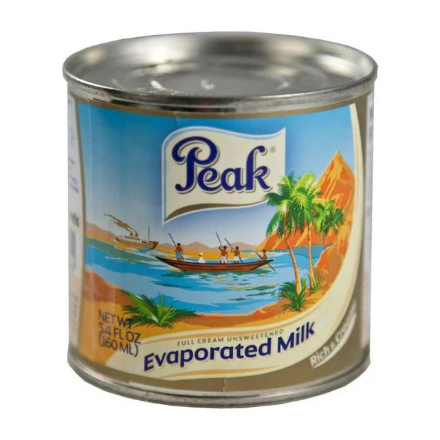 Peak Milk Evaporated Milk In Cans 5.4 Fl Oz, 170g - Box Of 48 Cans