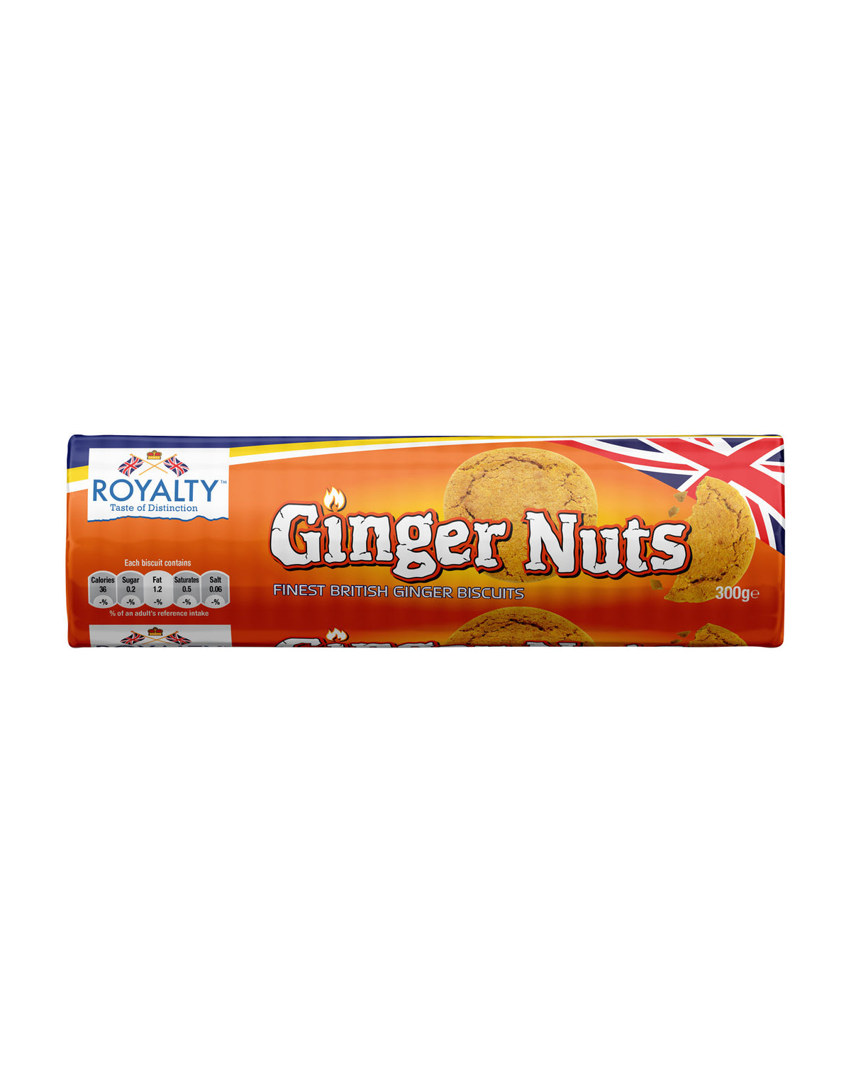 Royalty Ginger Nuts - British Ginger Biscuits (300g)