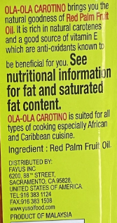 Ola Ola CAROTINO Red Palm Oil