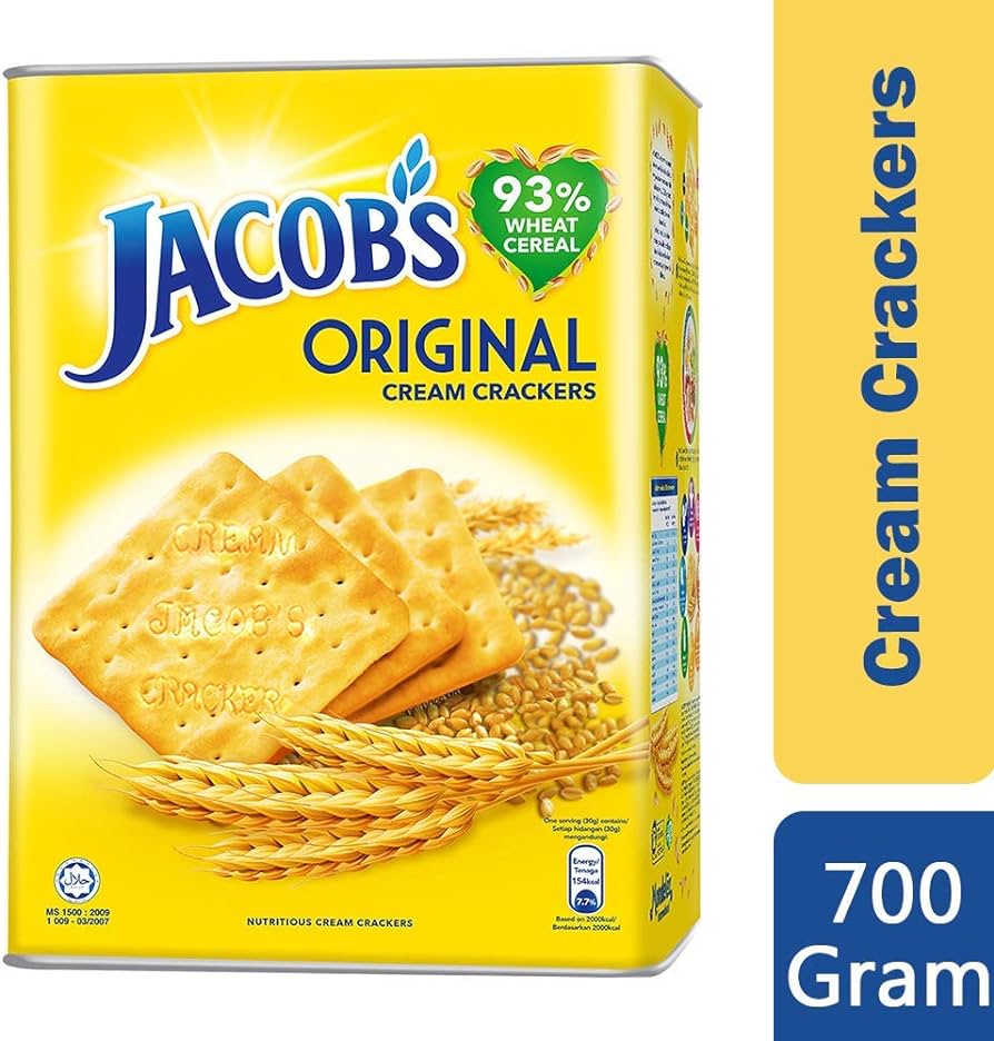 Jacobs Original Cream Cracker Contain Wheat Cereal 700g (26 Oz)