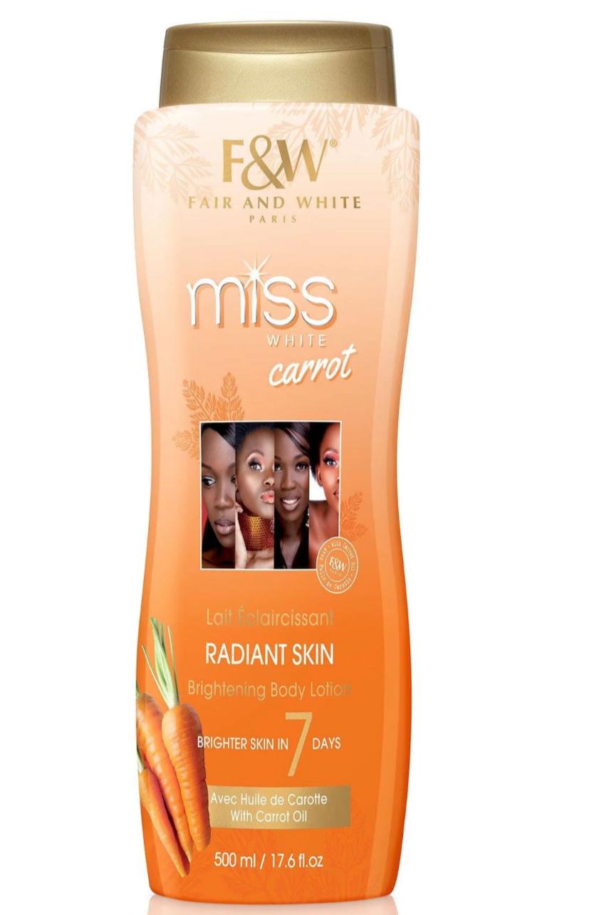 Fair & White Miss White Brightening Body Lotion With Carrot (500ml)