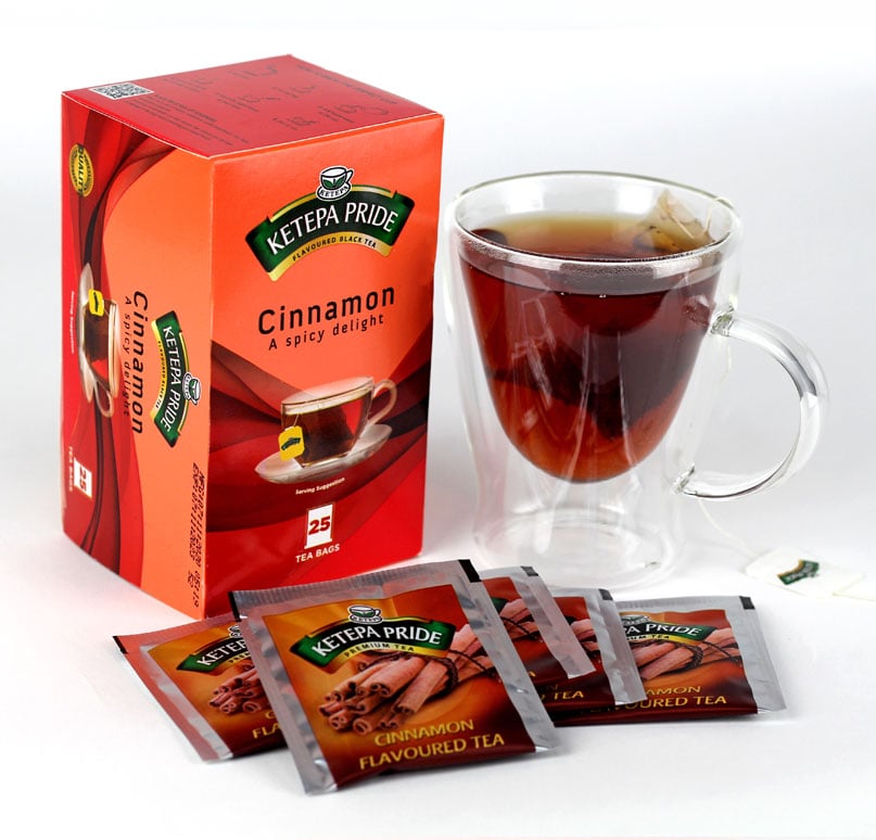 Ketepa Pride premium Tea Cinnamon Flavoured Tea Bags - 25 Tea Bags - 50g
