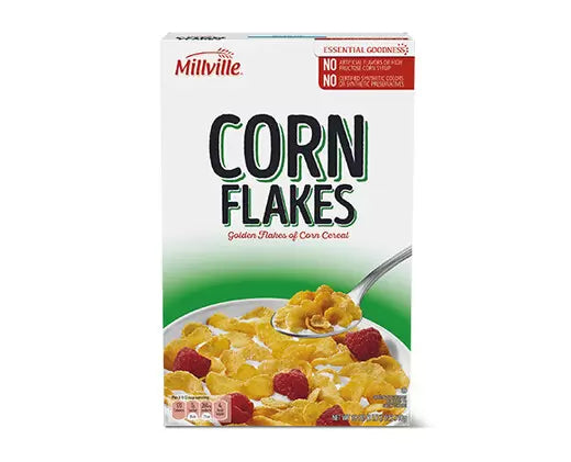 Millville Corn Flakes Cereal 18 Oz, 1lb 2 Oz, 510g