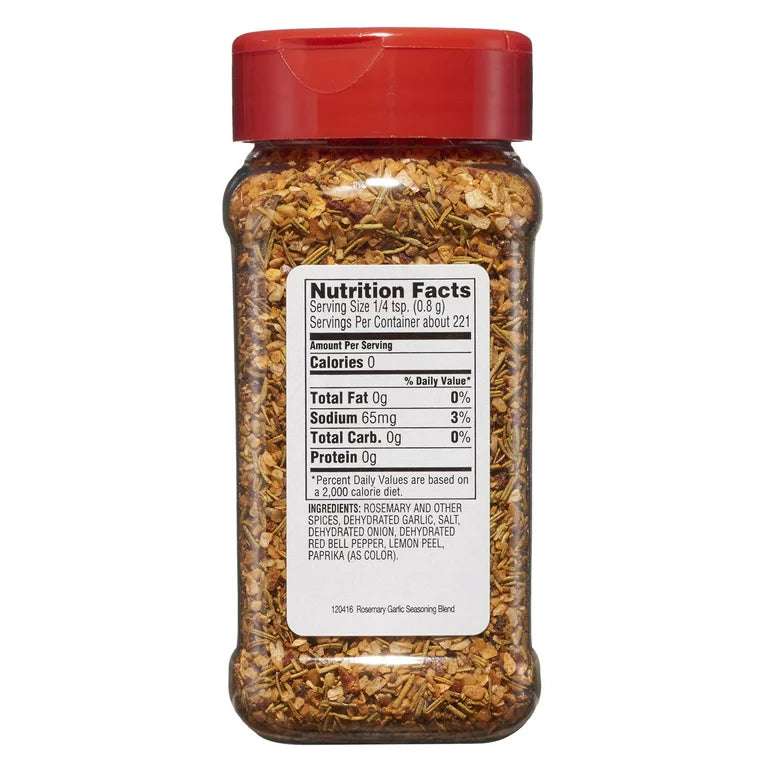 Tone's Rosemary Garlic 6.25 Oz (178g)