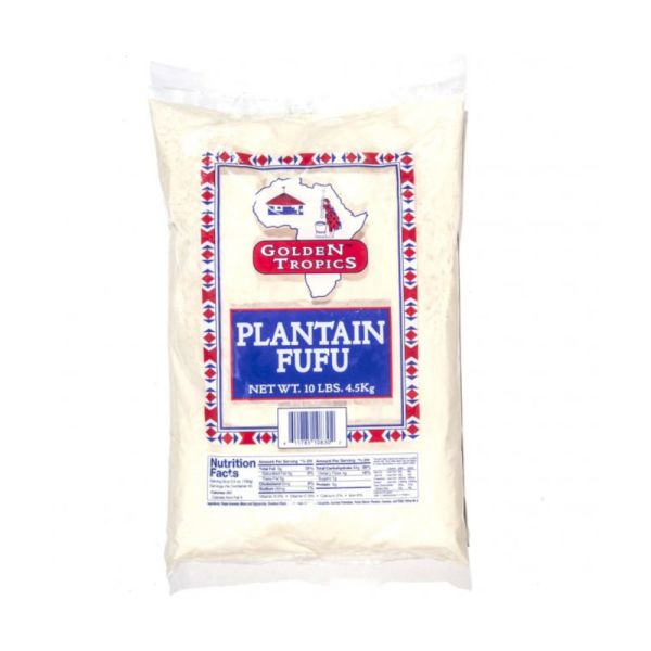 Golden Tropics Plantain Fufu 10lbs (4.5kg)