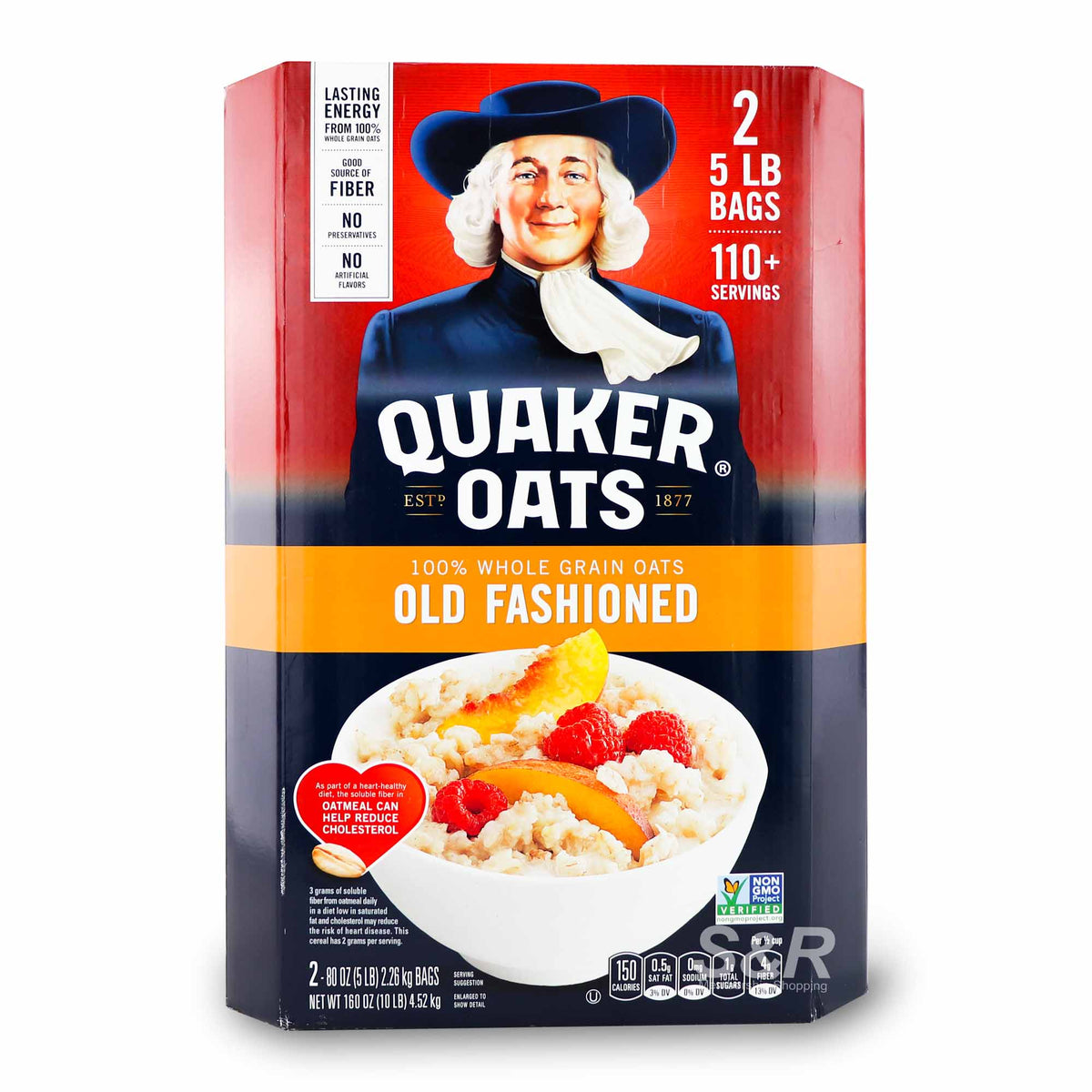 Quaker Oats Old Fashioned 100% Whole Grain Oats 5lbs