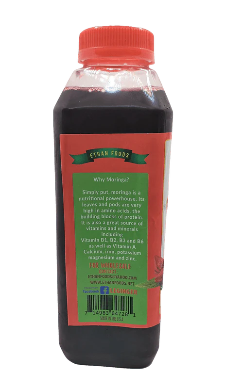 Ethan Foods Le Ginger Moringa Ginger 16 Oz, (480ml)
