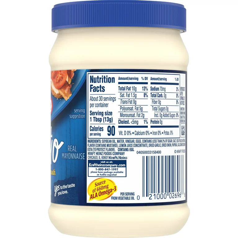 Kraft Real Mayo 887ml