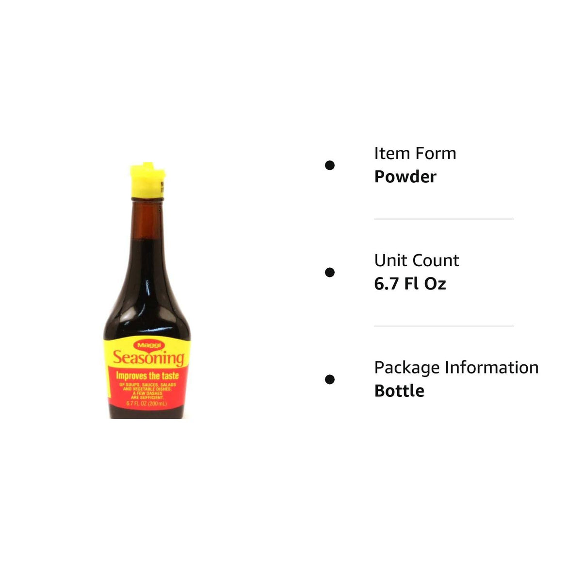 Maggi Seasoning 6.7 Fl oz (200ml)