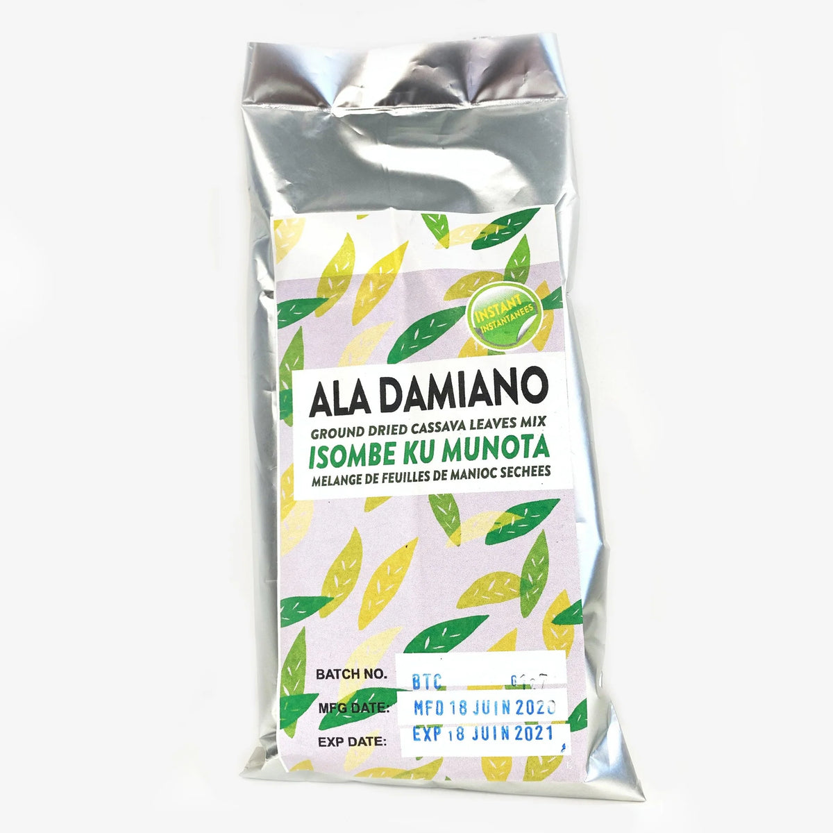 Ala Damiano Isombe Dried Casssava Leaves Mix 200g (0.44Lb)
