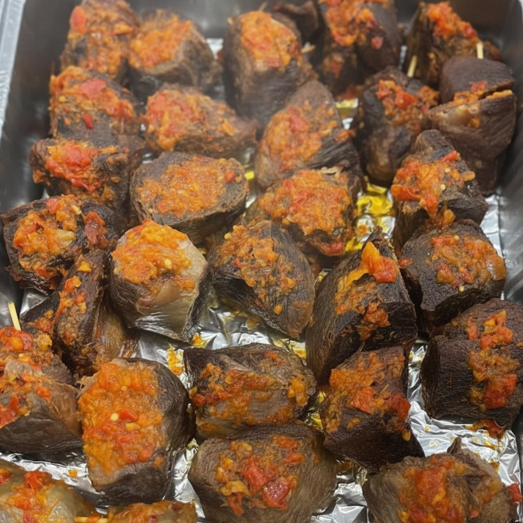 Stewed goat meat