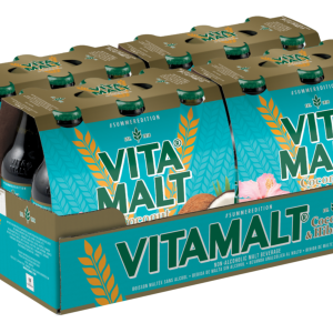 Case Of Vita Malt - Coconut & Hibiscus - 24 Bottle Case