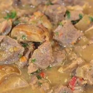 Goat meat pepper soup